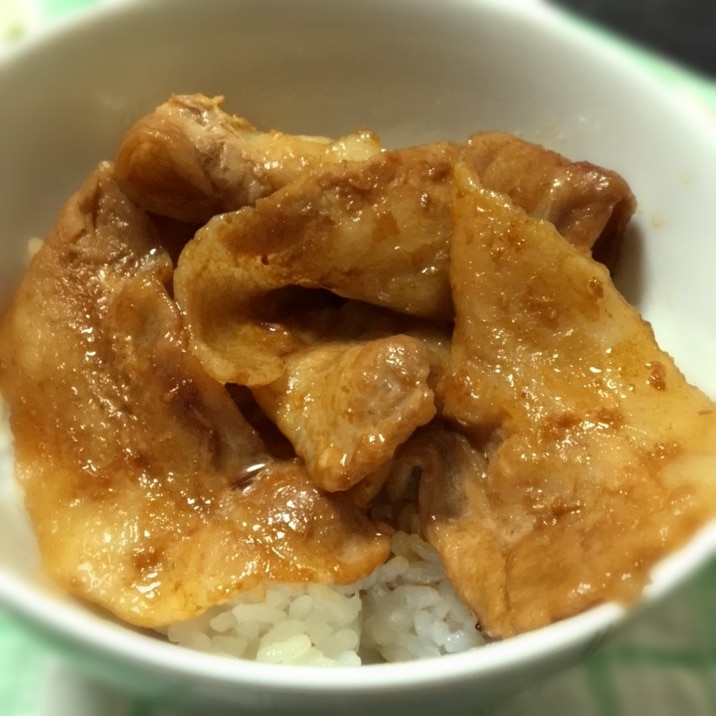 余ったうなぎのタレで豚丼